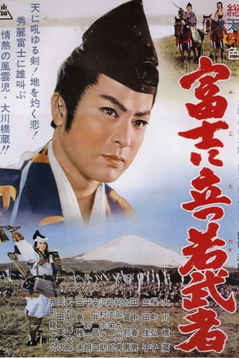 富士に立つ若武者