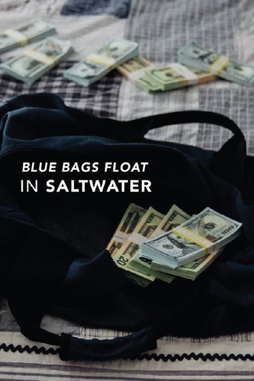 Blue Bags Float in Saltwater