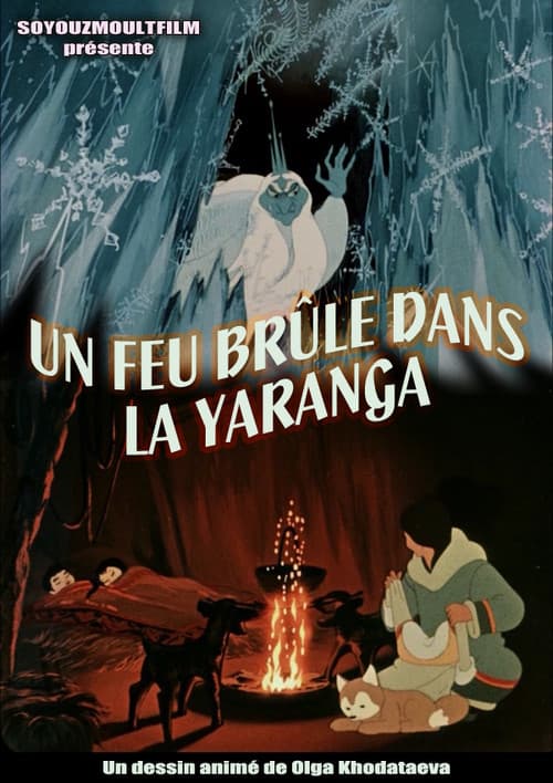 Une flamme scintille dans l'igloo